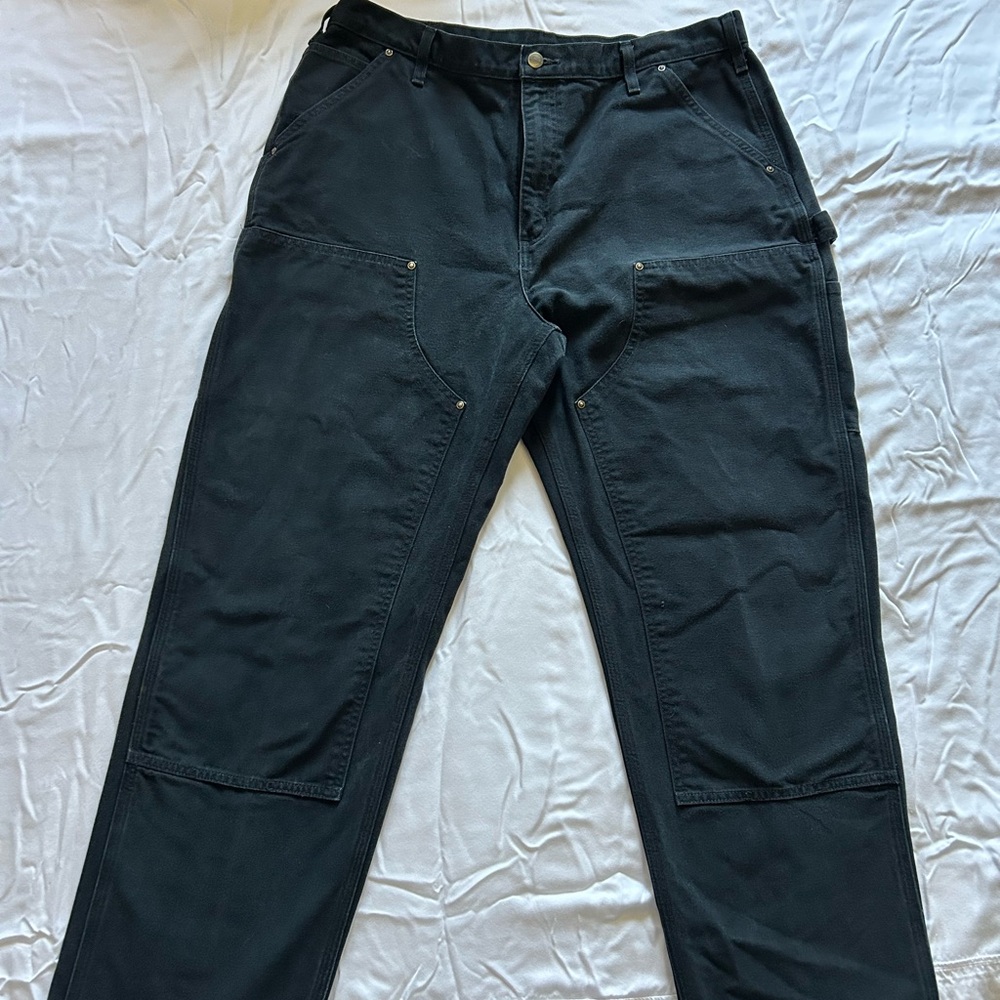 Carhartt Black Cargo Pants Durable Cotton Blend